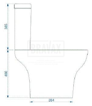 Унитаз напольный Vitra Zentrum 9012B003-7203