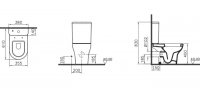 Унитаз напольный Vitra Zentrum 9824B003-7206