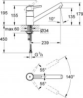 Смеситель для кухни Grohe Concetto 32659001 хром