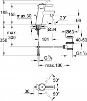 Смеситель для раковины Grohe Concetto 3220410E