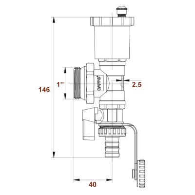 Фитинги Gappo G435.06 1