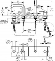 Смеситель для ванны Grohe Essence New 19578001