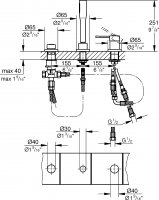 Смеситель для ванны Grohe Essence New 19976001