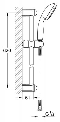 Душевой комплект Grohe Grohtherm 800 34565000