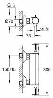 Душевой комплект Grohe Grohtherm 800 34565000