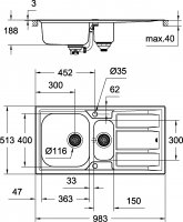 Мойка для кухни из нержавеющей стали Grohe K400 31569SD0