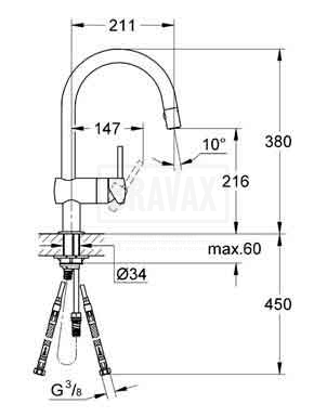 Смеситель для кухни Grohe Minta 32321DC0