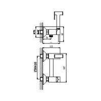 Смеситель с гигиеническим душем Haiba HB5510-7