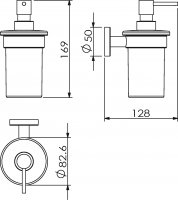 Дозатор жидкого мыла Langberger Burano 11021A