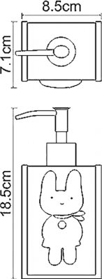 Дозатор жидкого мыла WasserKRAFT Ammer K-6499