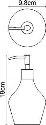 Дозатор жидкого мыла WasserKRAFT Dinkel K-4699