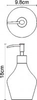 Дозатор жидкого мыла WasserKRAFT Dinkel K-4699