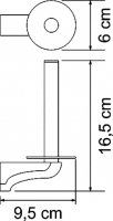 Держатель туалетной бумаги WasserKRAFT Kammel K-8397 вертикальный