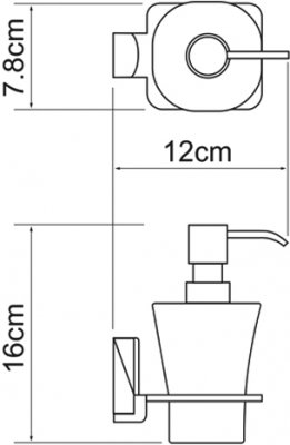 Дозатор жидкого мыла WasserKRAFT Leine K-5099