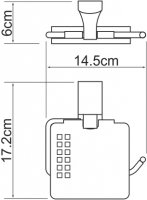 Держатель туалетной бумаги WasserKRAFT Leine White K-5025White