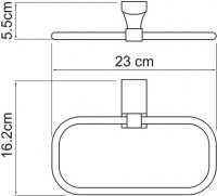 Полотенцедержатель WasserKRAFT Leine K-5060