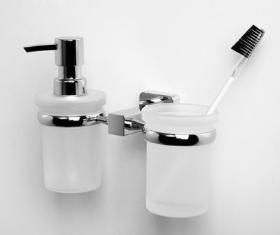 Дозатор жидкого мыла WasserKRAFT Lippe K-6589 со стаканом