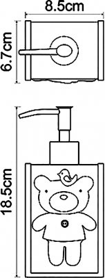 Дозатор жидкого мыла WasserKRAFT Lossa K-3499
