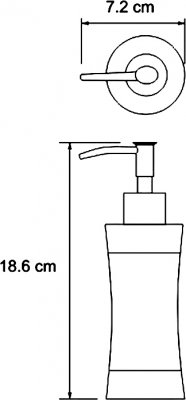 Дозатор жидкого мыла WasserKRAFT Wern K-7599