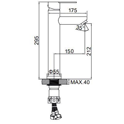 Смеситель для раковины Ledeme L71103