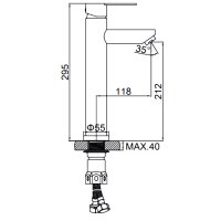 Смеситель для раковины Ledeme L71103