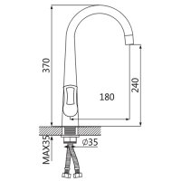 Смеситель для кухни OUTE T4813B-2