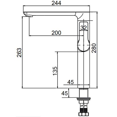 Смеситель для раковины Gerhans K14015