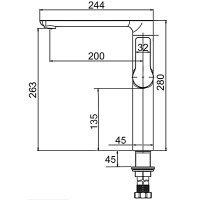 Смеситель для раковины Gerhans K14015