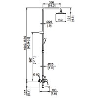 Душевая стойка FAOP A2480-8