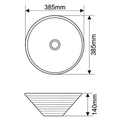 Раковина круглая Melana MLN-7020-B5(T4006H-B5)