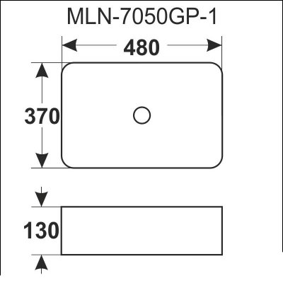 Раковина Melana MLN-7050GP-1