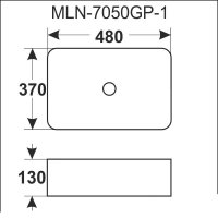 Раковина Melana MLN-7050GP-1