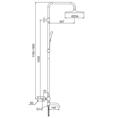 Душевая стойка Frap F24006-6