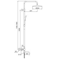 Душевая стойка Frap F24006