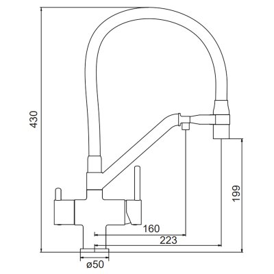 Смеситель для кухни Gappo G4398-88