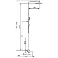 Душевая стойка Gappo G2417-9