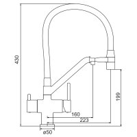 Смеситель для кухни Gappo G4398-88